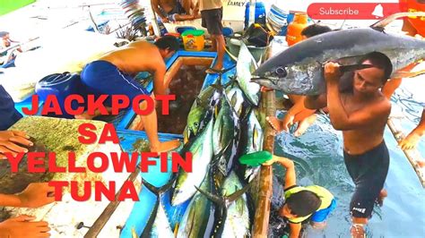 JACKPOT SA HULI MGA YELLOWFIN TUNA ANG DAMING TUNANG NAHULI YouTube