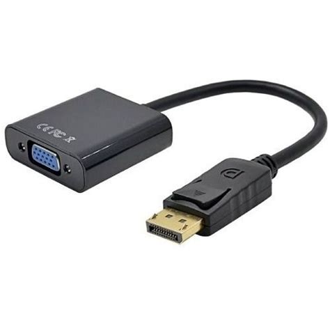 Cabo Conversor DisplayPort Macho X VGA Fêmea ChipByte Informática