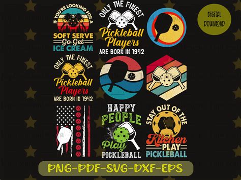 Pickleball Svg Bundle Pickleball Shirt Svg Pickleball Etsy Canada