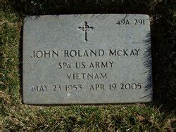 John Roland McKay 1953 2005 Mémorial Find a Grave