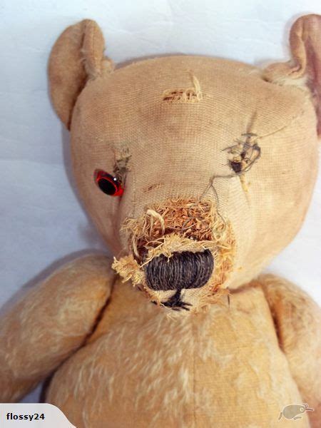 EX ESTATE EARLY OLD LARGE ANTIQUE STRAW FILLED TEDDY BEAR POSSIBLE