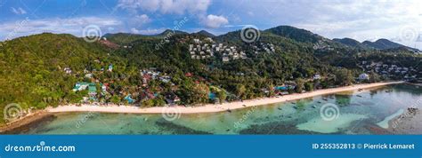 Salad Beach Or Haad Salad In Koh Phangan Thailand Stock Image Image