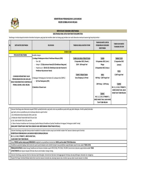 Fillable Online Kementerian Pembangunan Luar Bandar Negeri Sembilan