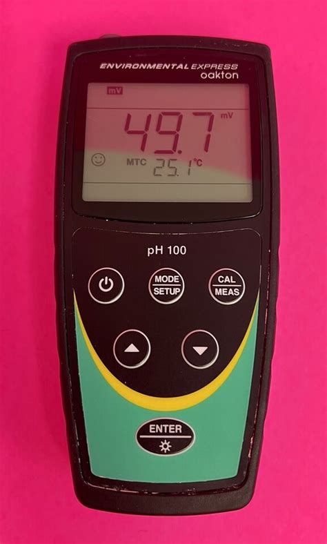 Oakton Enviromental Express PH 100 35613 25 Portable PH Meter EBay