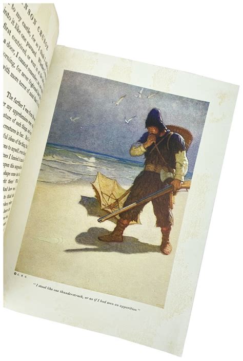 Robinson Crusoe By Daniel Defoe N C Wyeth Illus Very Good 1920