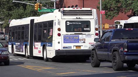 Mta New Flyer D60hf And Novabus Lfs Bus 5956 On The Bx19 Featureing An Orion Vii 7661 On The