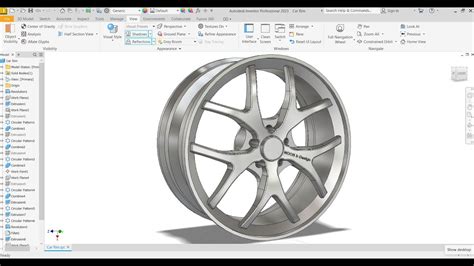 Basic Design Car Rim Tutorial Inventor Studio YouTube