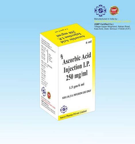 Liquid Ascorbic Acid Injection Mg Ml At Best Price In Kala Amb