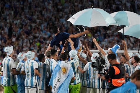 Las fotos de la fiesta en el Monumental para celebrar a la Selección