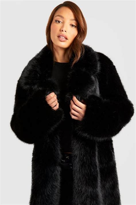 Jackets And Coats Tall Premium Faux Fur Maxi Coat Boohoo