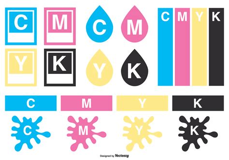 Cmyk Vector Elements Collection Vector Art At Vecteezy