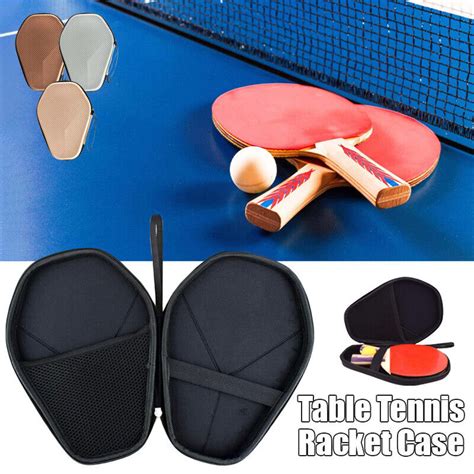 Hexagonal Table Tennis Racket Case Pingpong Paddle Storage Bag Hard