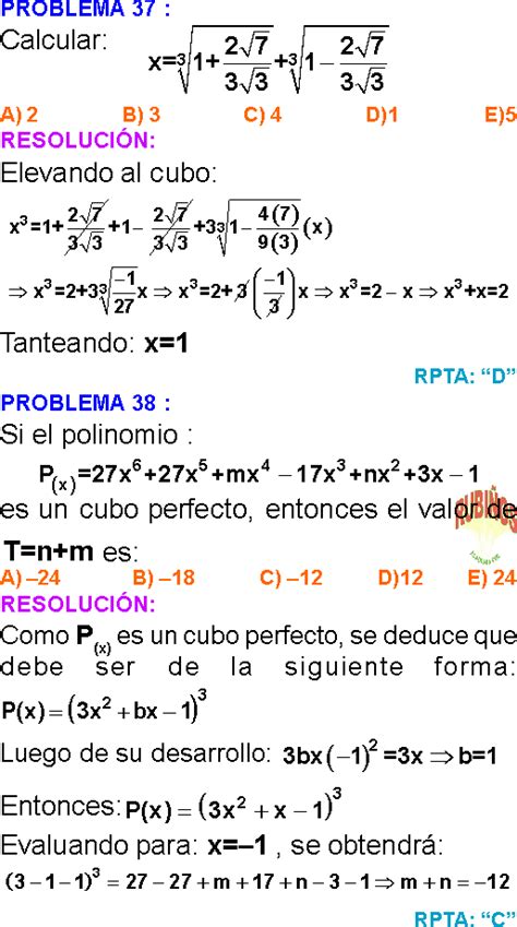 Productos Notables Ejercicios Resueltos Pdf Artofit