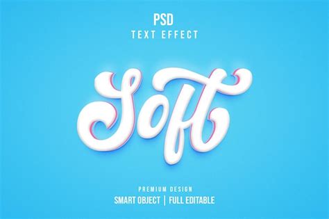 Premium Psd Soft Editable D Text Effect