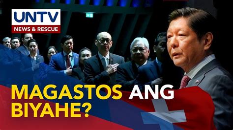 PBBM Idinepensa Ang Gastos At Bilang Ng Kasama Sa Davos Trip Halaga