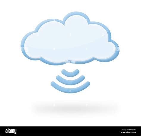 Icono De Nube Moderno Con Conexi N Inal Mbrica A Internet Wi Fi Y