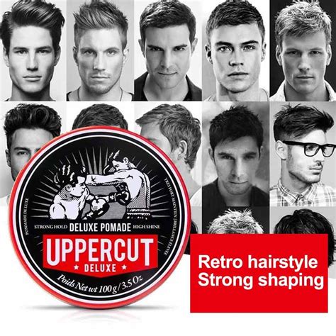 Uppercut Deluxe Strong Hold Pomade Clay Monster Hold Matte Pomade 100G