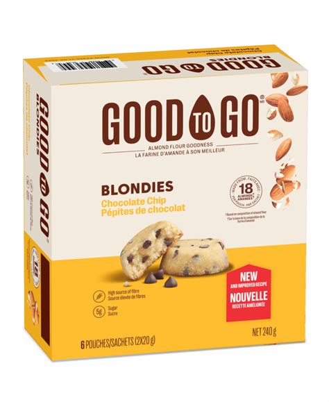 Chocolate Chip Blondies Goodto Go Canada