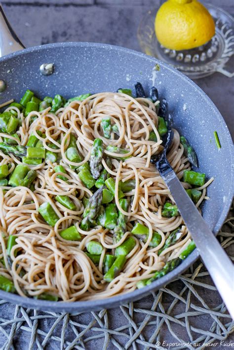 Cremige Nudeln Mit Spargel Experimente Aus Meiner K Che