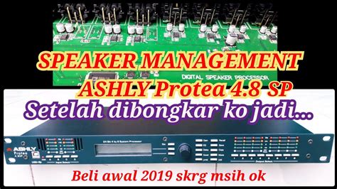 BONGKAR SPEAKER MANAGEMENT ASHLY PROTEA HARGA MURAH YouTube