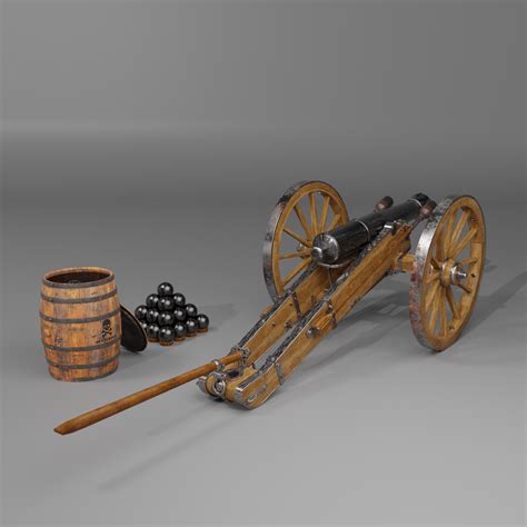 Field Cannon Bavarian Kingdom 1842 Active Rendering