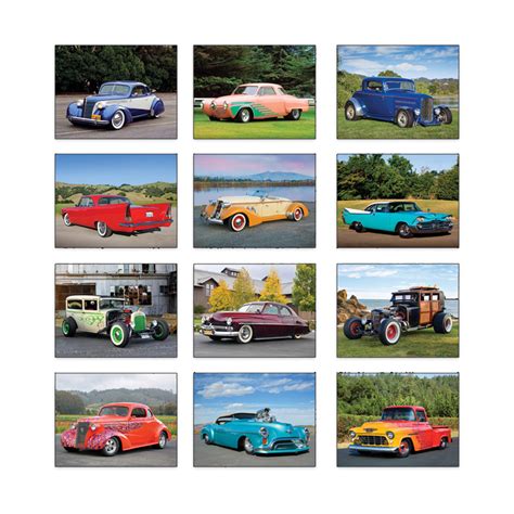 2021 Hot Rod Calendar 10 1 2 X 18 1 4 Promotional Stapled Hot Rod Wall Calendars