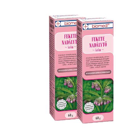 Biomed Fekete Nadálytő Krém Dupla 2x60gr Myherbalshop