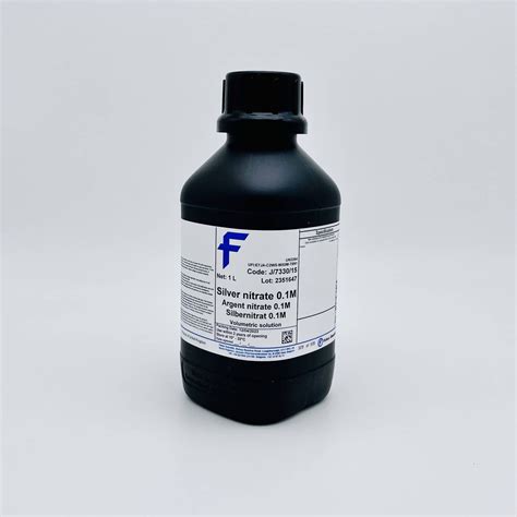 Silver Nitrate 01m Dung Dịch Chuẩn Agno3 01m Chai 1l Fisher Mỹ