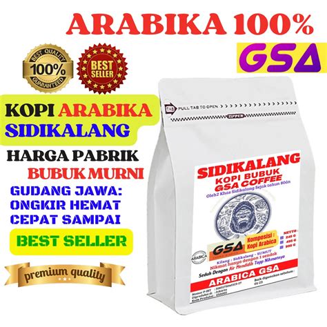 Jual Kopi Bubuk Murni Kg Arabika Sidikalang Grade Asli Original