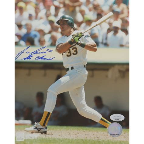 Jose Canseco Signed Athletics X Photo Inscribed The Chemist Jsa