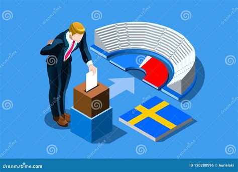 Sweden Election Swedish Vote Infographic Stock Vector Illustration Of