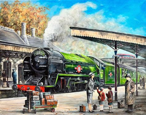 Steam Train Painting