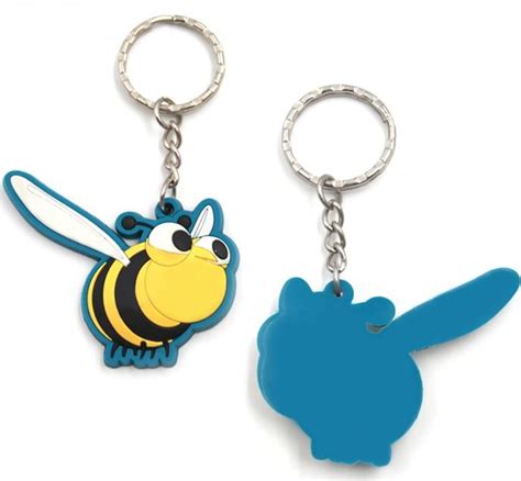 China Customized Stylish Bee Shaped Pvc Key Holder Key Cap Suppliers