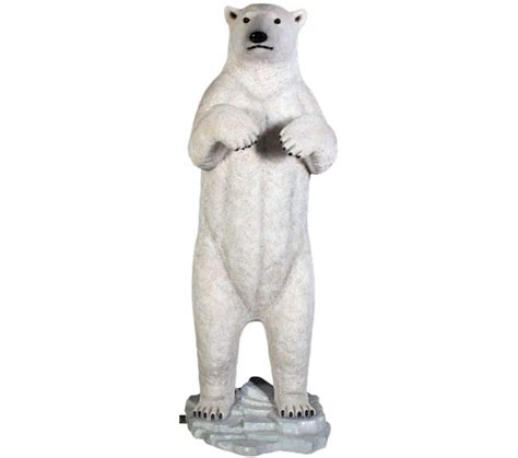 Polar Bear Standing Sculpture And Statue