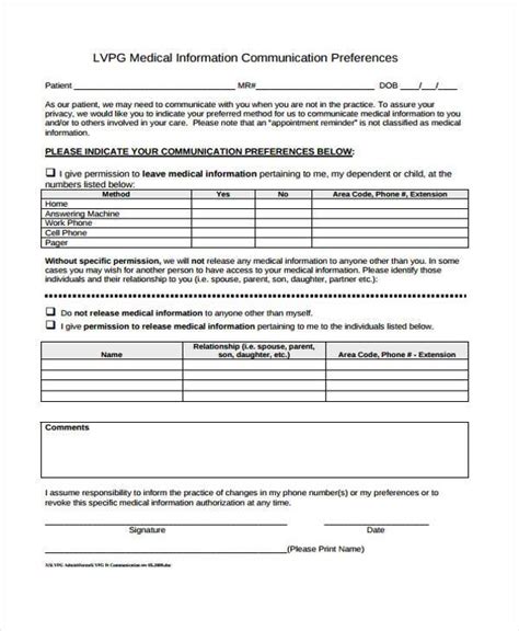 Free 41 Printable Medical Forms In Pdf Excel Ms Word