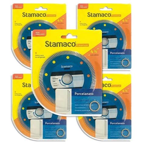 Kit Disco De Corte Para Porcelanato Diamantado Stamaco Fino Turbo