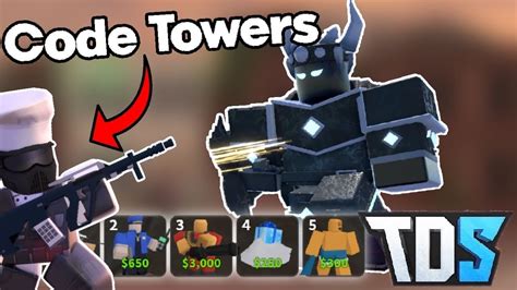 Tds But I Use Code Tower Skins Vs Fallen Mode Roblox Youtube