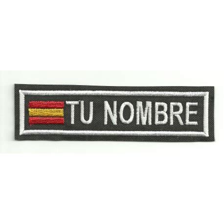 Parche Bordado Personalizado Bandera Nametape Cm X Cm Los Parches