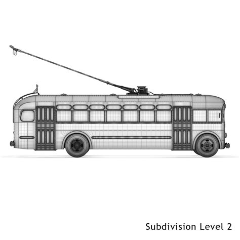 Soviet Trolleybus Mtb 82 3d Model