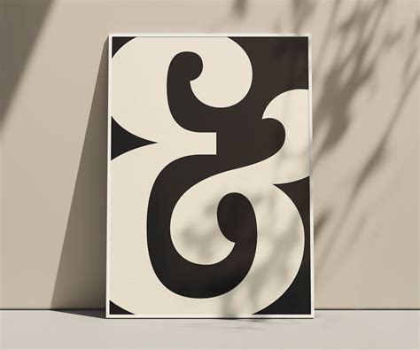 Ampersand Printable Typography Minimal Poster - Etsy