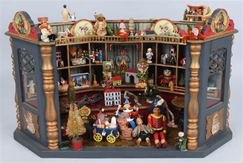 Sold At Auction Vintage Miniature Scale Dollhouse Toy Store Dolls