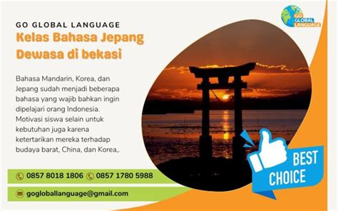 Kelas Bahasa Jepang Dewasa Di Bekasi Go Global Language