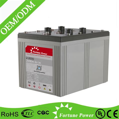 Deep Cycle Tubular Gel Opzv Industrial Battery 2V 2000ah China Opzv