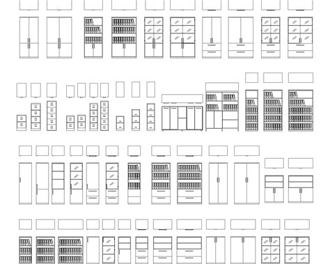 Cabinet Cadblocks Hub For Industrial Design