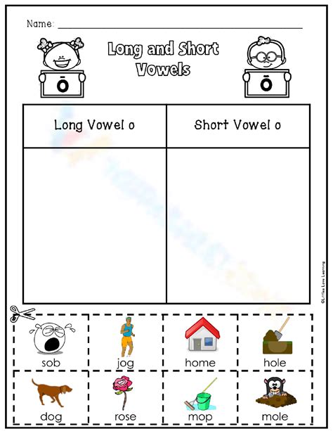 Long And Short Vowel Worksheet