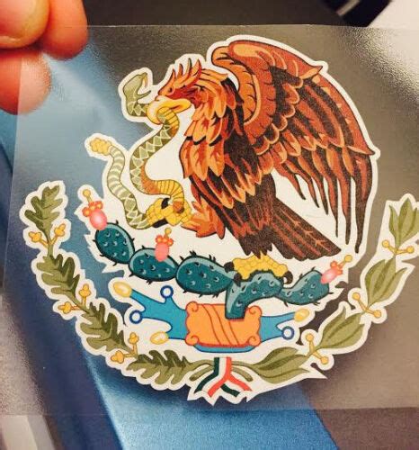 Mexican Coat Of Arms Sticker Decal Mexico Flag Car Truck Vinyl 4 X 3