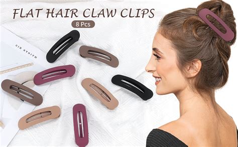 Amazon ACO UINT 8 Pack Hair Clips For Women Flat Claw Clips