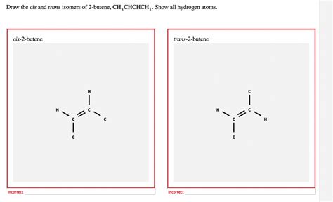 Answered Draw The Cis And Trans Isomers Of Bartleby