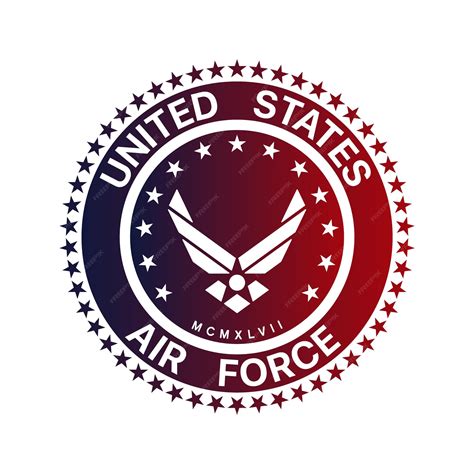 Premium Vector | Vector seal of the United States Air Force USAF