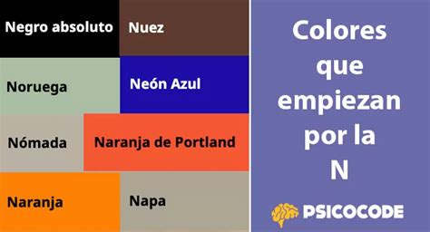 Los Colores Que Empiezan Con N M S Conocidos Psicocode